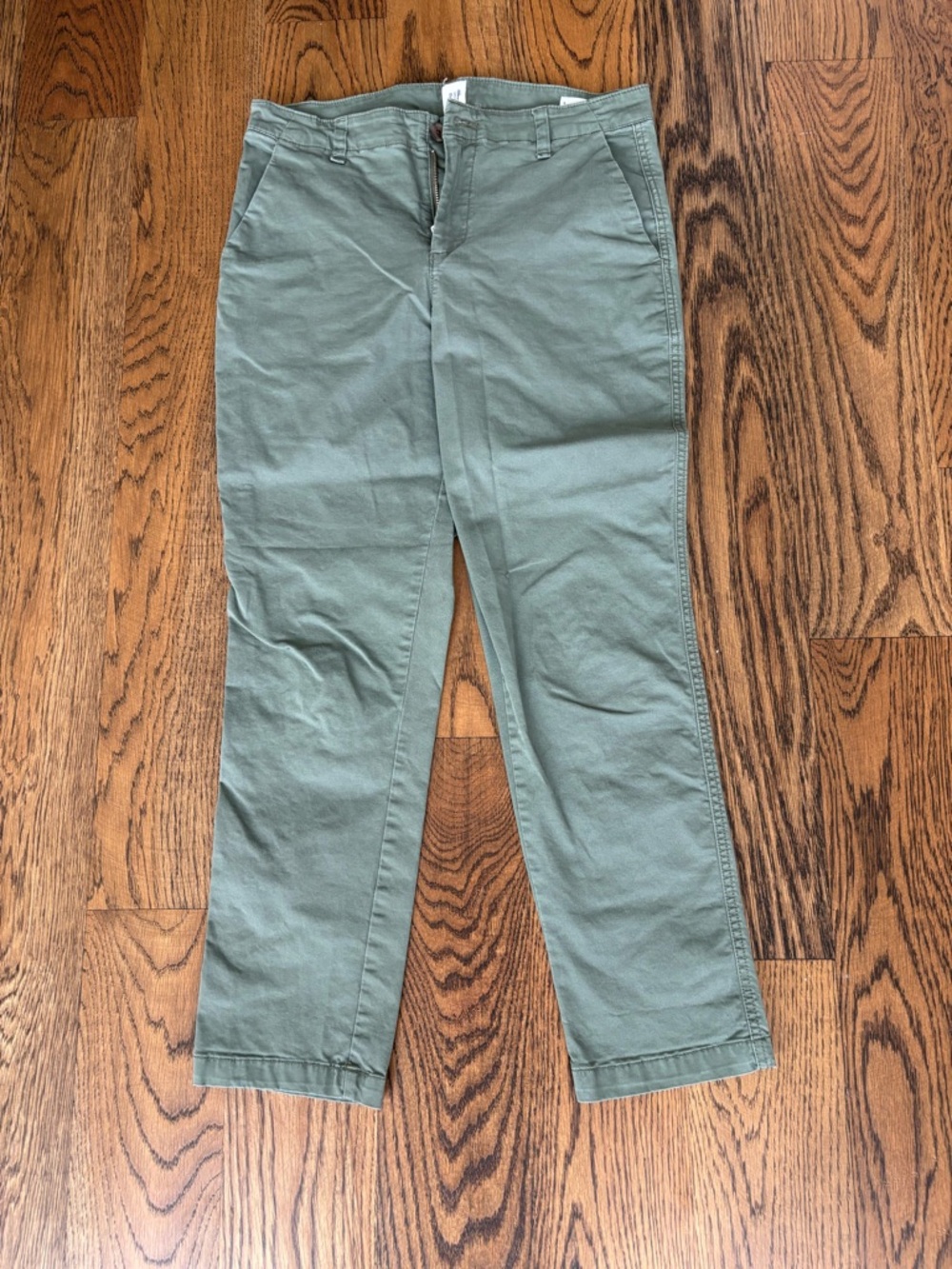 GAP Women's Olive Green Straight Chinos